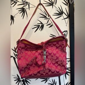Beautiful bright pink Coach handbag